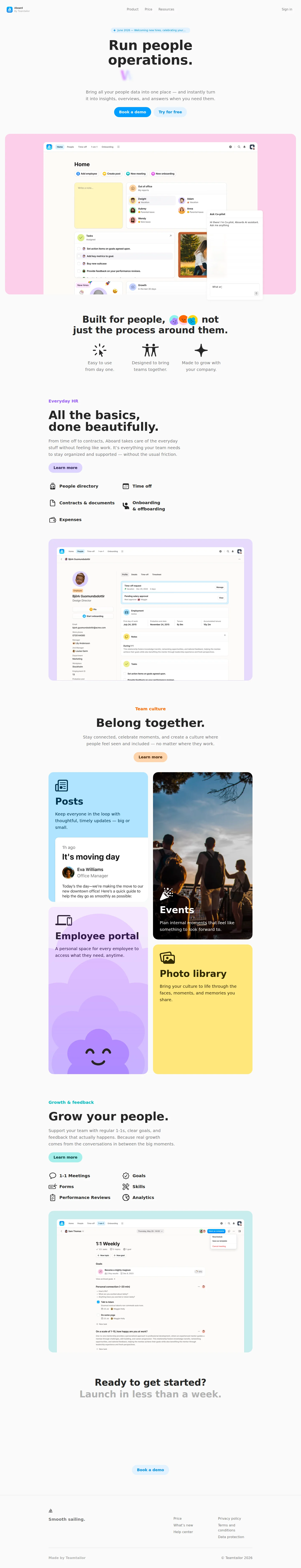 Aboard — Joyful HR, desktop screenshot